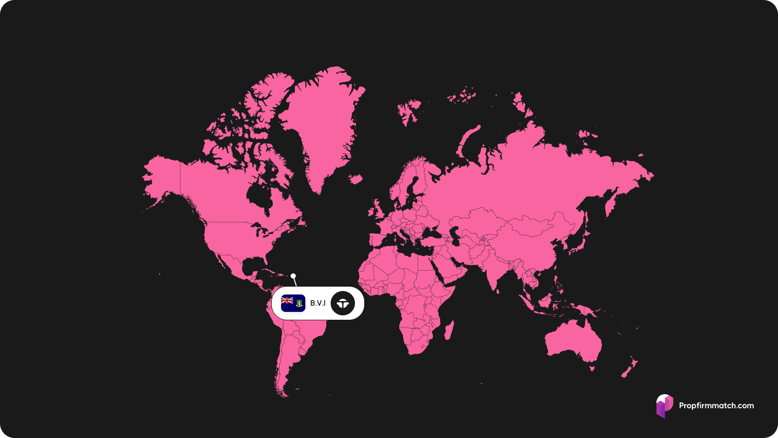 The Traddoo prop firm map location